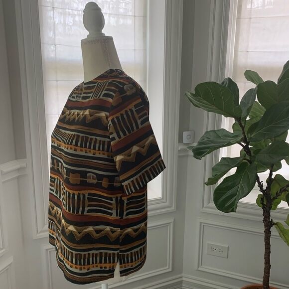 Vintage Boho Print Blouse Size Small - Picture 7 of 15